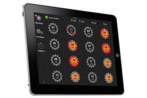 Intelligent Ag Recon Wireless Blockage & Flow Monitor on iPad