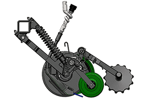 John Deere No-Till Parts Row Unit