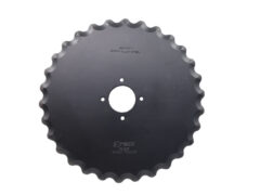 Notched cutting disc