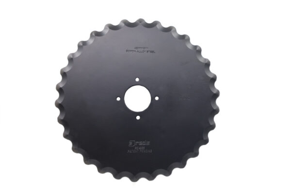 Notched cutting disc