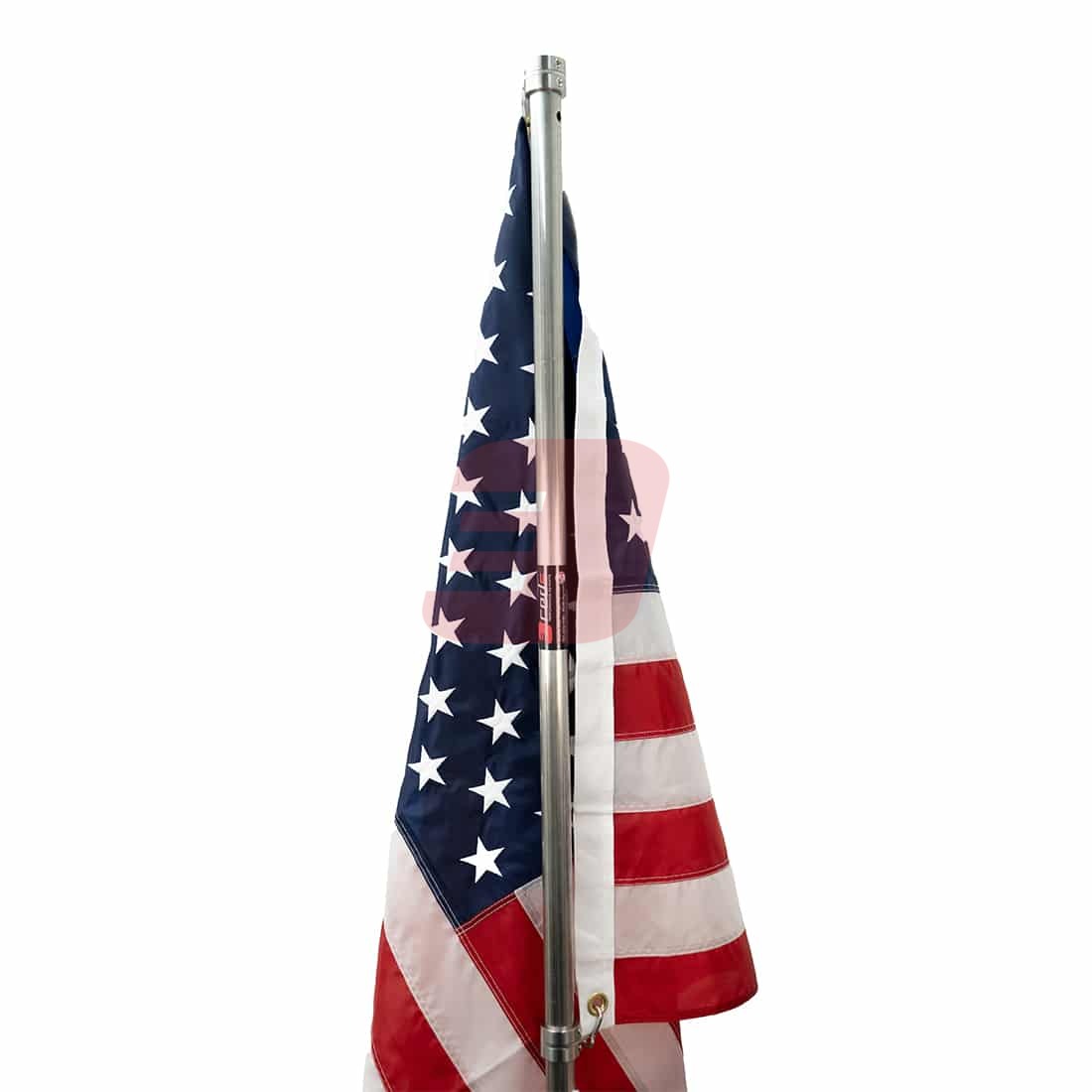 American Flag Pole for Ag Equipment - Red E