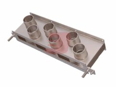 Stainless Steel Collector Box Manifold, 6 Run