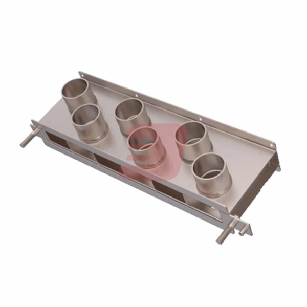 Stainless Steel Collector Box Manifold, 6 Run